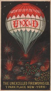 The Unexcelled Fireworks Company、7 Park Place、New York、USA 作： American School